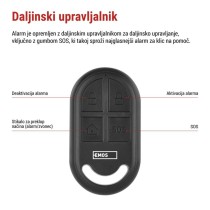 Alarm s senzorjem gibanja EM‑125L PROTECTOR