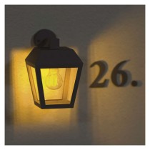 Záhradné nástenné svietidlo ADENIA, 18 x 15 x 24,5 cm, 1 x E27, 15 W