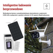 GoSmart Kamera zewnętrzna IP-600 EYE z WiFi, akumulatorem i panelem solarnym