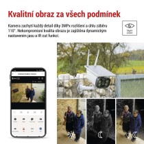 GoSmart Venkovní bateriová kamera IP-600 EYE s WiFi a solárním panelem