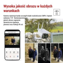 GoSmart Kamera zewnętrzna IP-600 EYE z WiFi, akumulatorem i panelem solarnym