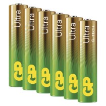 Alkalická baterie GP Ultra AAA (LR03), 6 ks