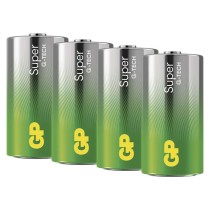 Alkalická batéria GP Super LR14 (C), 4 ks fólia