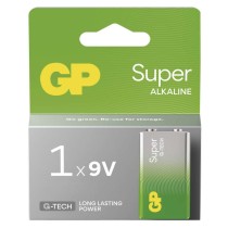 Alkalická batéria GP Super 6LR61 (9V) 1 ks