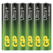 Alkalická baterie GP Ultra Plus AAA (LR03), 6 ks