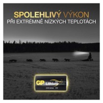 Lithiová baterie GP CR123A, 1 ks