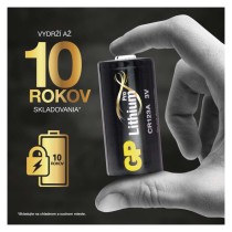 Lítiová batéria GP CR123A, 1 ks