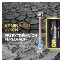 Lithiová baterie GP CR123A, 1 ks