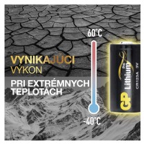 Lítiová batéria GP CR123A, 1 ks