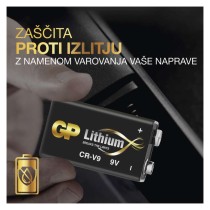 Baterija GP  litijeva CR-V9 1 blister