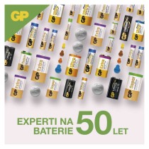 Alkalická knoflíková baterie GP A76F (LR44), 2 ks