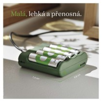 Nabíječka baterií GP Eco E441 + 4× AA ReCyko 2100