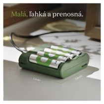 GP nabíjačka batérií Eco E441 + 4AA GP ReCyko 2100