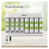GP Ładowarka Recyko Eco E821 + 4× AA 2100 + 4× AAA 850 /*MPP