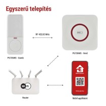 GoSmart Vezeték nélküli csengő P5735WS wifivel