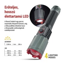 EMOS LED tölthető fém zseblámpa 1200 lm, 2200 mAh