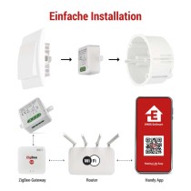 GoSmart Schaltermodul IP-2101SZ, ZigBee, 1-Kanal