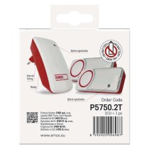 Akuta kodune juhtmevaba uksekell P5750.2T, pistik, 2 nupuga