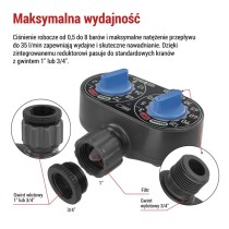 Kontroler nawadniania, 1 wyjście