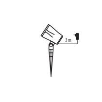 LED vianočný dekoratívny projektor – vločky, vonkajší aj vnútorný, biela