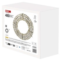 LED vianočný veniec – 480 LED, vonkajší aj vnútorný, teplá biela