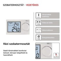 Manuális vezetékes szobatermosztát P5604