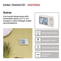 Manuális vezetékes szobatermosztát P5604