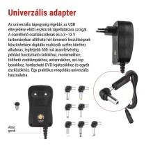 EMOS Univerzális töltőadapter 1000mA USB