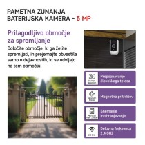 GoSmart Zunanja baterijska kamera IP-210 SNAP z WiFi