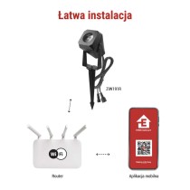 GoSmart Oświetlenie punktowe LED RGB IC + CCT, IP65, zestaw rozszerzający 1 szt., WiFi