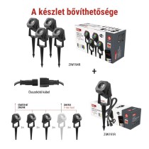 GoSmart kültéri LED spotlámpa, bővítő készlet, 1 darab, 1,5 W, RGBIC dimmelhető, WiFi