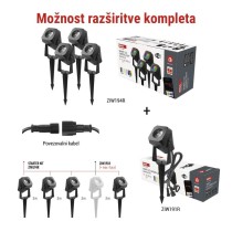 GoSmart zunanja LED točkovna svet., razšir. komplet, 1 kos, 1,5 W, RGBIC zatemnilna, WiFi