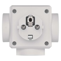 Rozgałęźnik 3× czarny, 2× USB