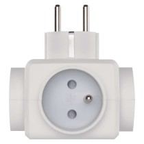 Rozgałęźnik 3× czarny, 2× USB