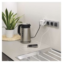 Rozgałęźnik 3× czarny, 2× USB