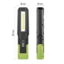 COB LED+LED nabíjecí svítilna P4546, 500 lm, 2000 mAh