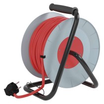 Kábeldob 40 m / 4 aljzat / fekete / PVC / 230 V / 2,5 mm2