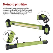 COB LED polnilna svetilka P4545, 1000 lm, 2600 mAh