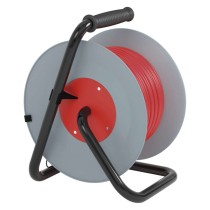 Kábeldob 25 m / 4 aljzat / fekete / PVC / 230 V / 2,5 mm2