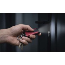 Uzlādējams mini LED lukturītis - atslēgu piekariņš, 100 lm, 12 gab., vitrīna