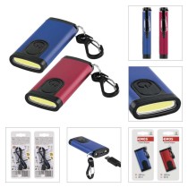 Uzlādējams mini LED lukturītis - atslēgu piekariņš, 100 lm, 12 gab., vitrīna