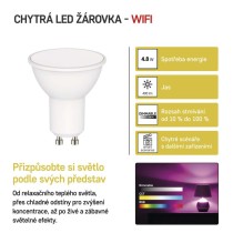 Chytrá LED žárovka GoSmart MR16 / GU10 / 4,8 W (35 W) / 400 lm / RGB / stmívatelná / WiFi