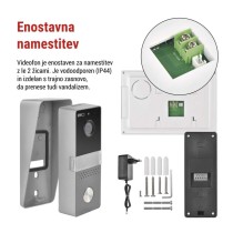 Komplet domačega video domofona  EM-04Z 2WIRE