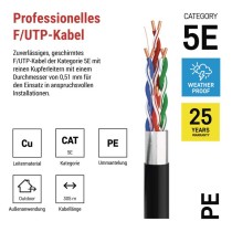 Datenkabel FTP 5E, outdoor, 305m