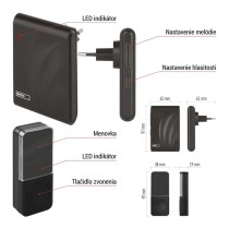 Domový bezdrôtový zvonček P5727N do zásuvky