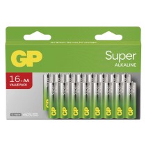 Alkalická baterie GP Super AA (LR6), 16 ks