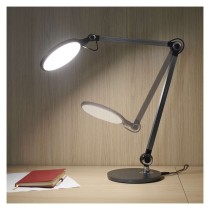 LED stolná lampa KAREN, sivá