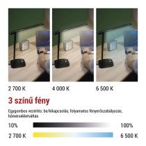 EMOS Chase LED asztali lámpa, fekete