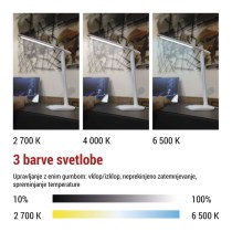 Namizna LED svetilka CHASE bela