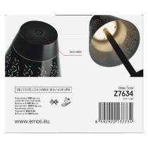 LED stolní lampa GRACE, nabíjecí, černá